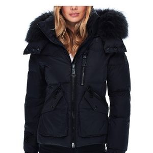SAM Performance Cruiser Raccoon Fur Trimmed Down Coat Jacket NEW Sz M